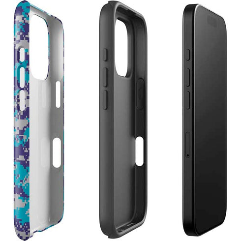 NBA Charlotte Hornets Digi Camo iPhone 16 Pro Impact Case
